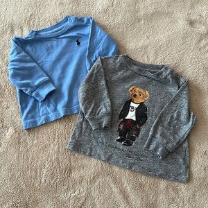 Ralph Lauren Bundle Long sleeve shirts- 3 months- boys.